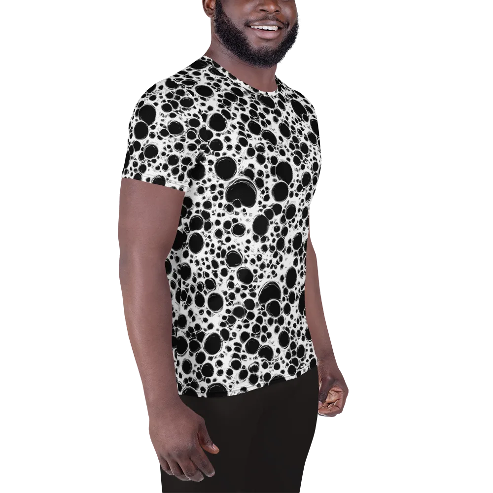 Obsidian Bubble on Men's Athletic T-Shirt — Right