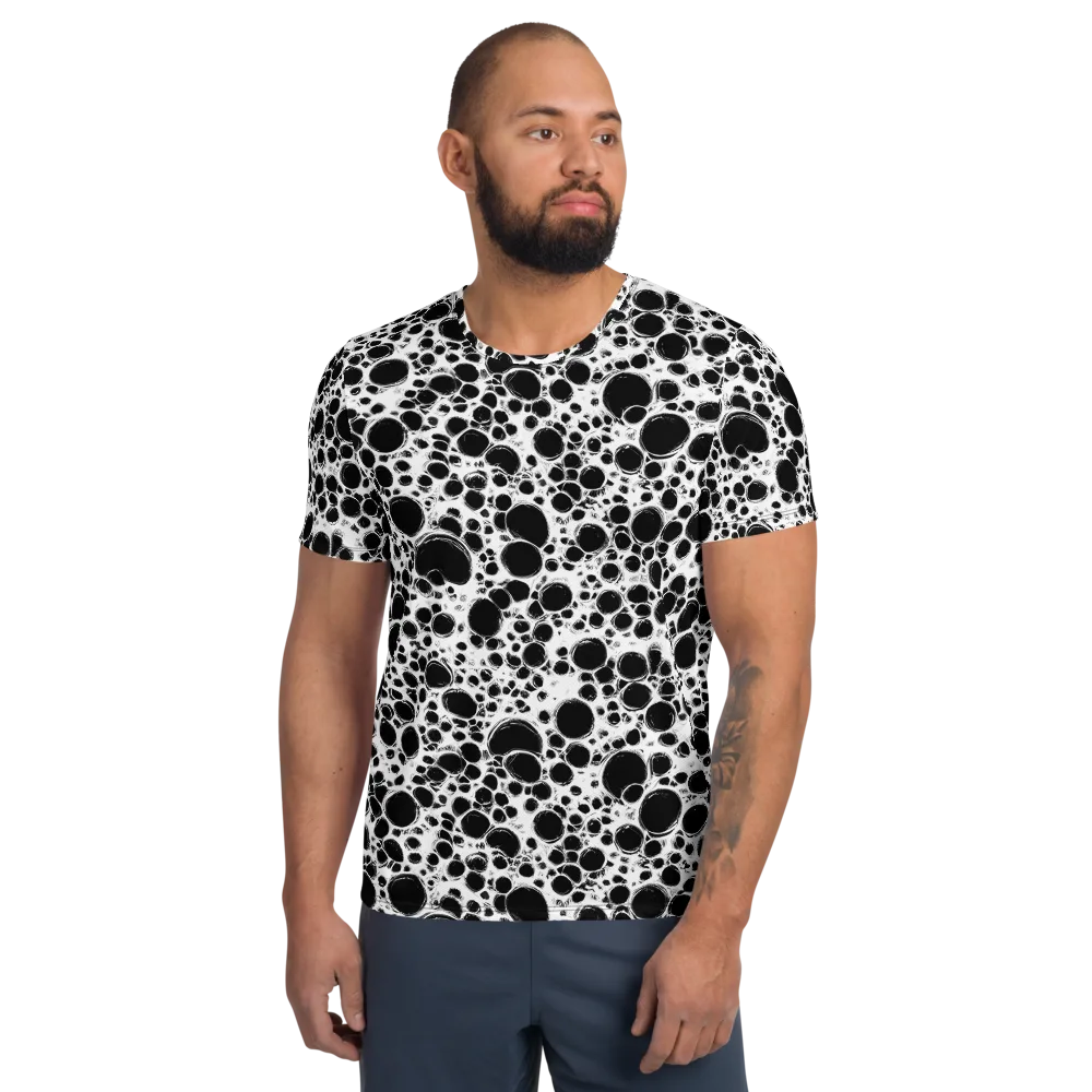 Obsidian Bubble on Men's Athletic T-Shirt — Front