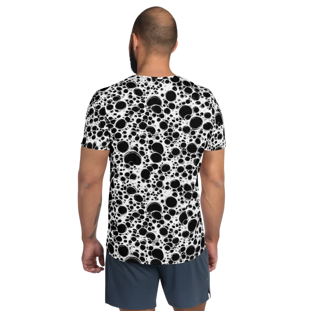 Obsidian Bubble on Men's Athletic T-Shirt — Back