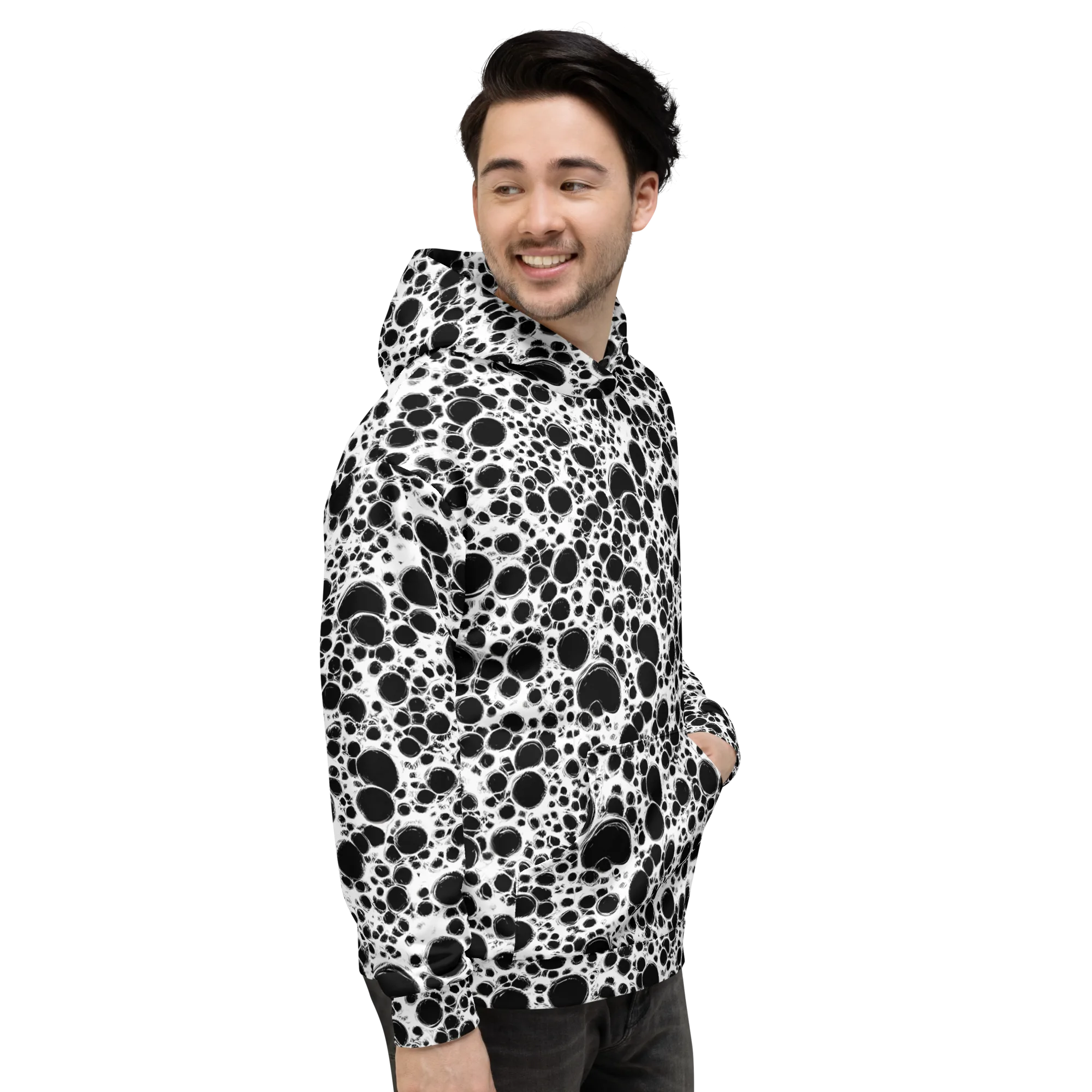Obsidian Bubble on Hoodie — Right