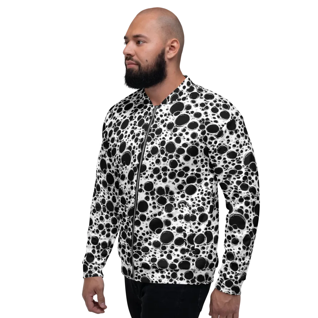 Obsidian Bubble on Bomber Jacket — Left