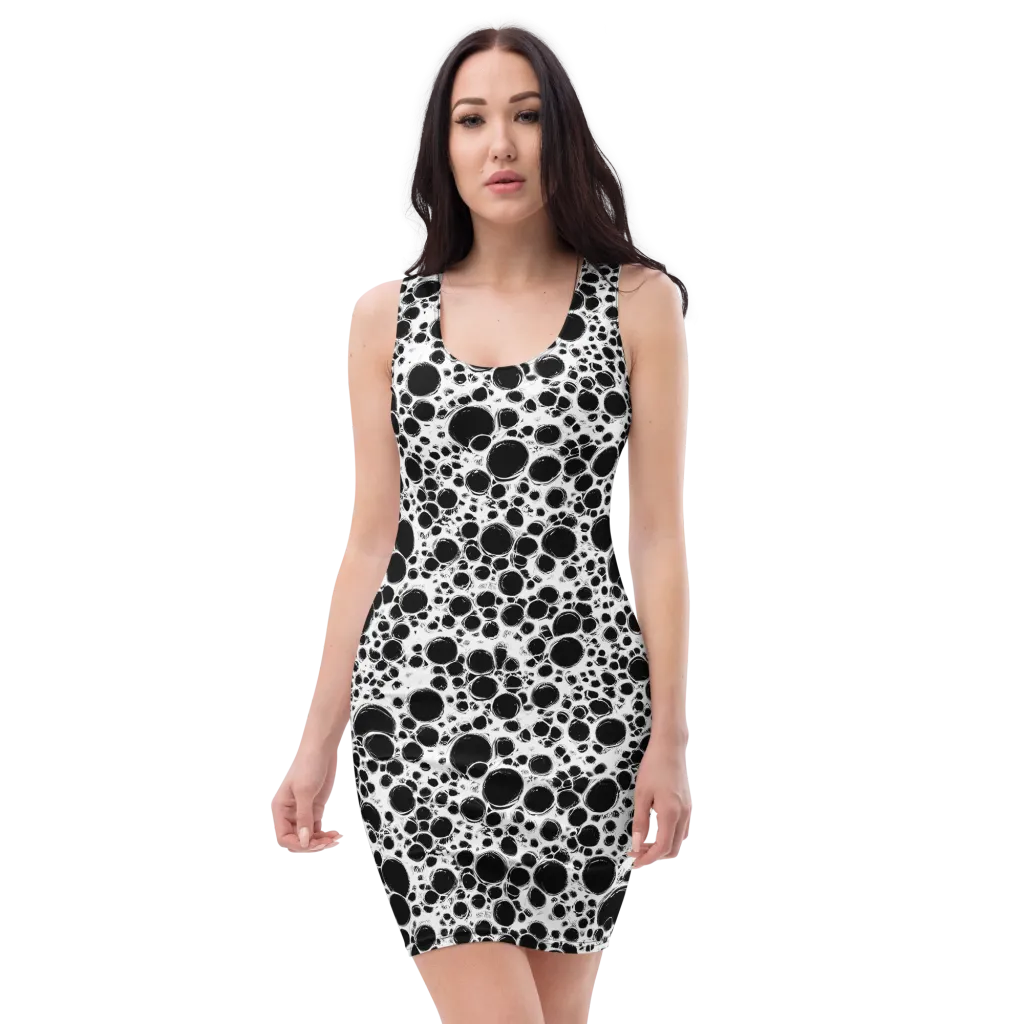 Obsidian Bubble on Bodycon Dress — Front