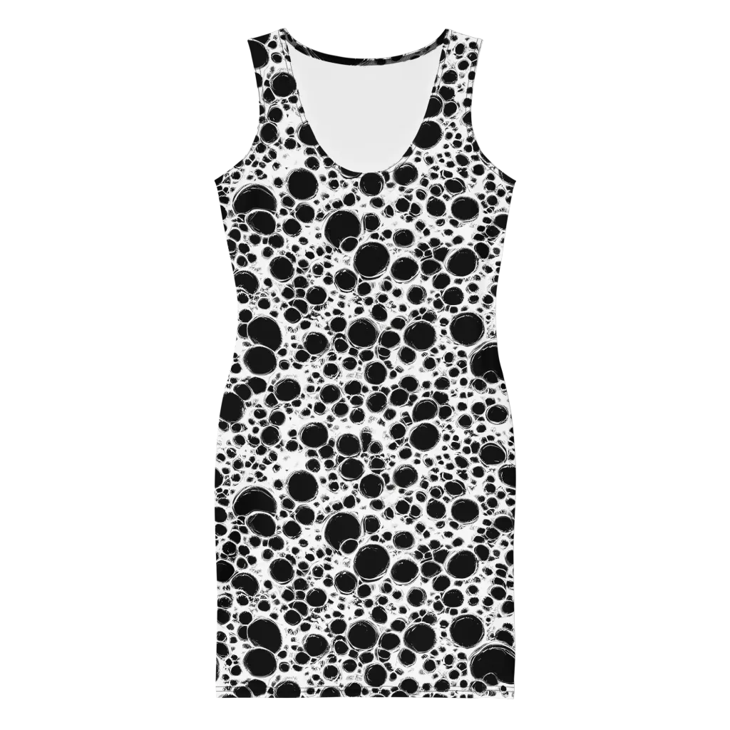 Obsidian Bubble on Bodycon Dress — Front