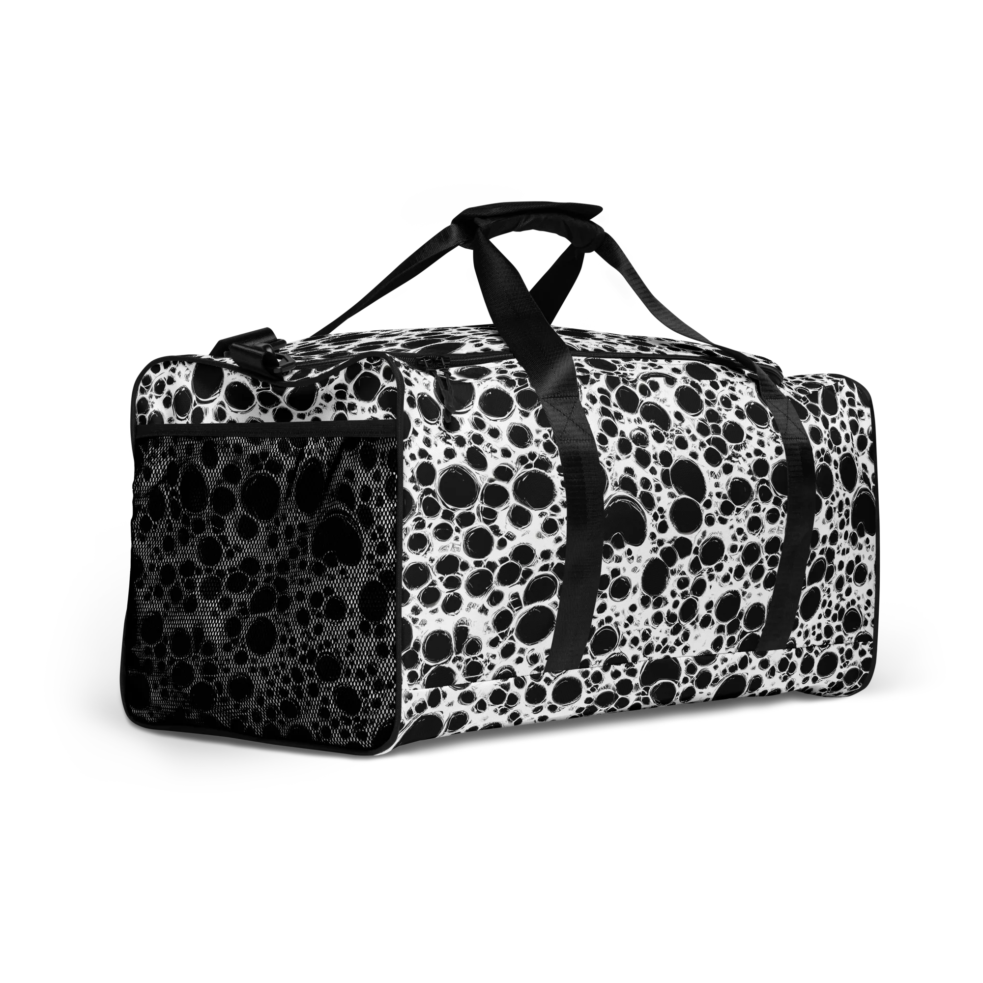 Obsidian Bubble on Duffle Bag — Right Front