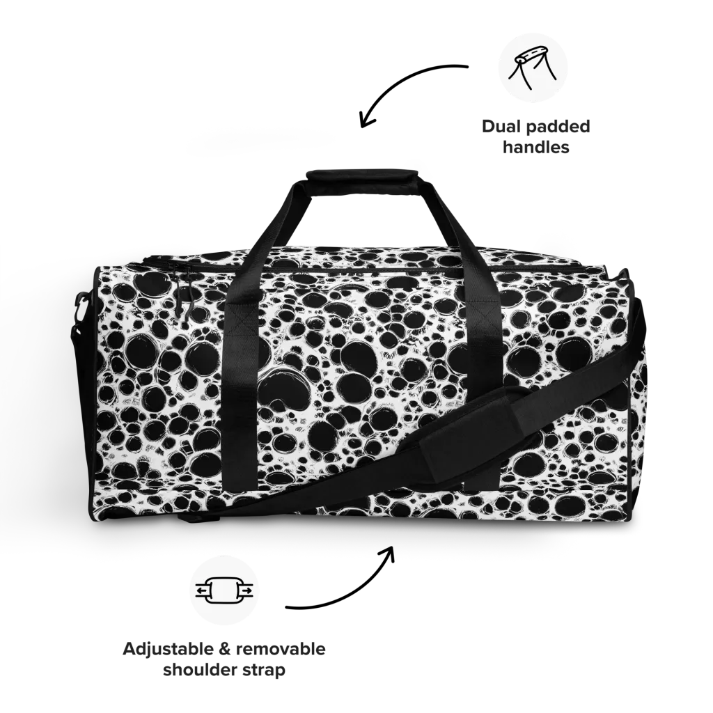 Obsidian Bubble on Duffle Bag — Front
