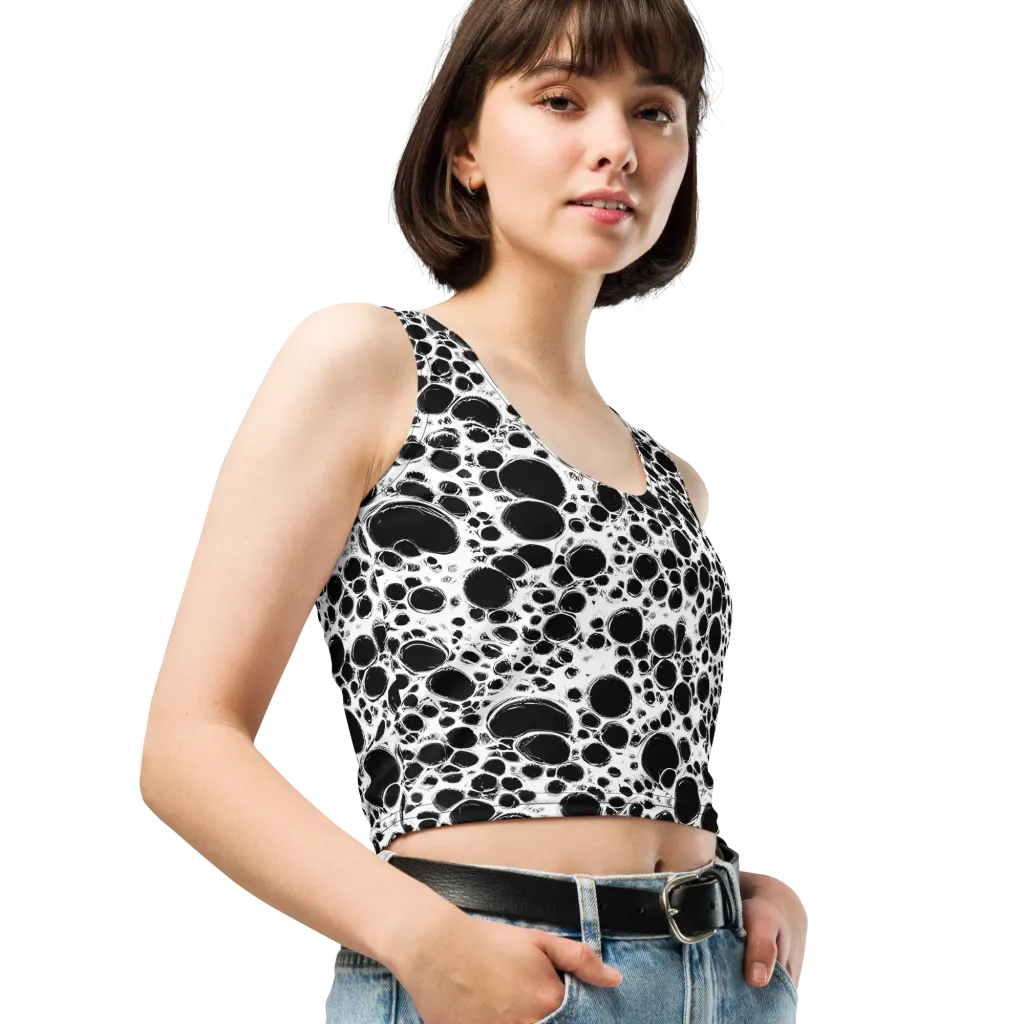 Obsidian Bubble on Crop Top — Right Front