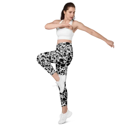 Obsidian Bubble on a Leggings with Pockets