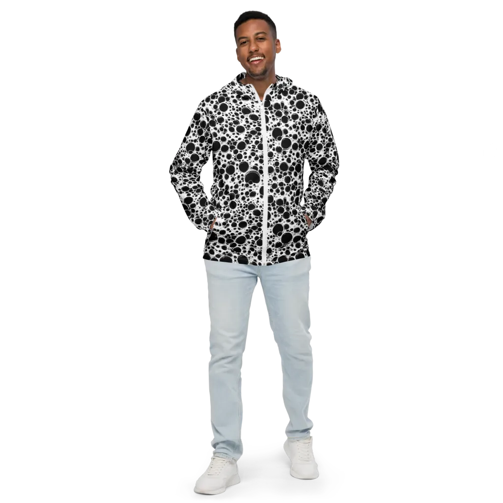 Obsidian Bubble on Men's Windbreaker — Front