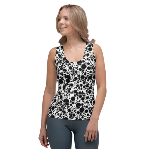 Obsidian Bubble on a Women's Tank Top