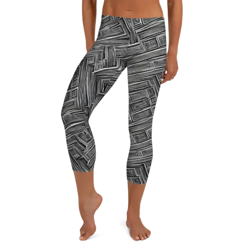 Architectural Grain on a Capri Leggings