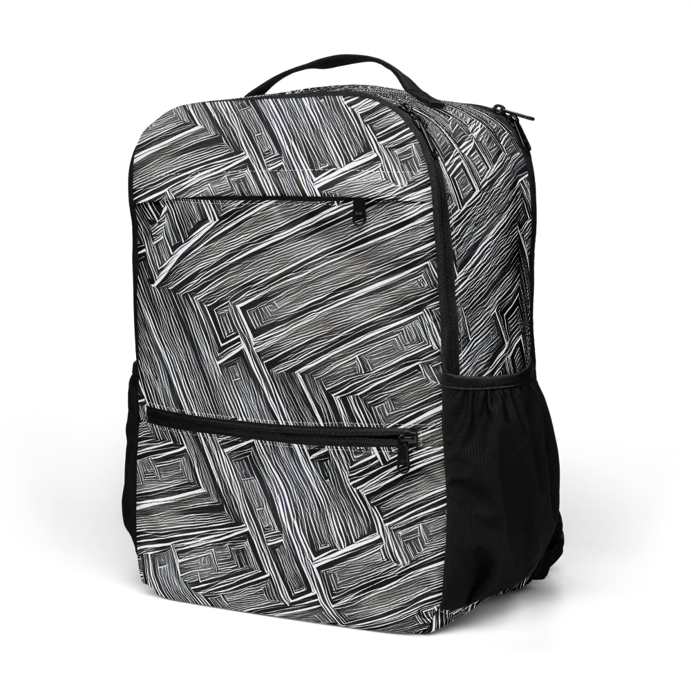 Architectural Grain on Utility Backpack — Left Front