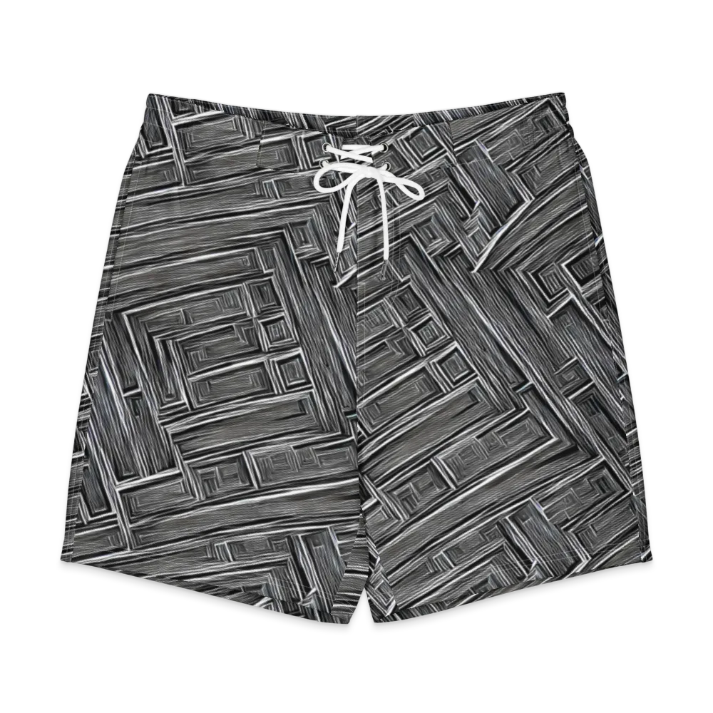 Architectural Grain on Men's Board Shorts — Front