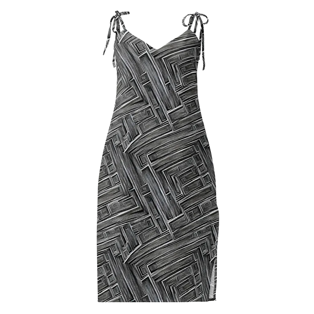 Architectural Grain on Slip Dress — Front
