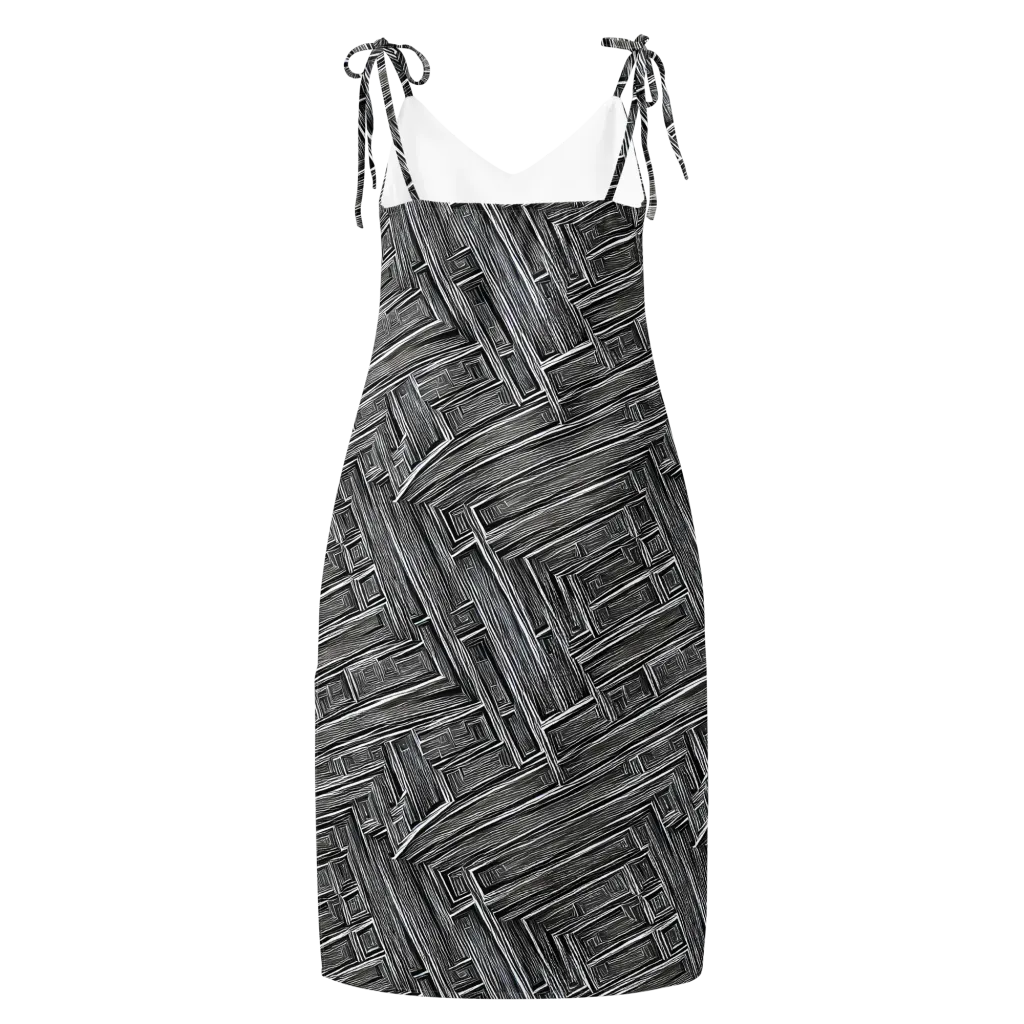 Architectural Grain on Slip Dress — Back