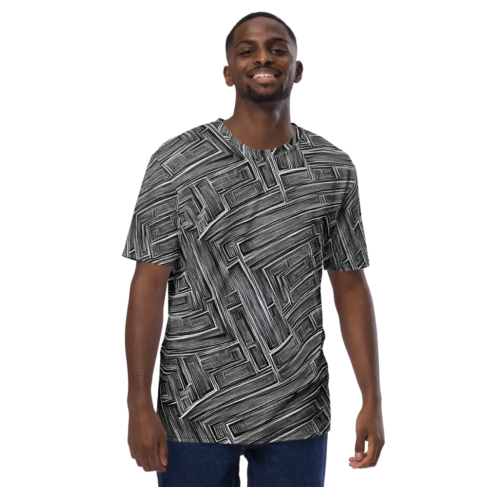 Architectural Grain on Men's Crew Neck T-Shirt — Front
