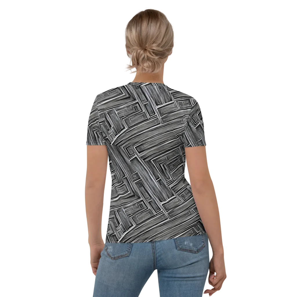 Architectural Grain on Women's Crew Neck T-Shirt — Back