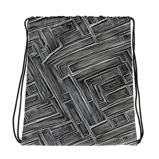 Architectural Grain on a Drawstring Bag