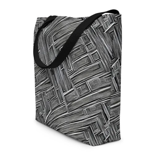 Architectural Grain on a Large Tote Bag W/ Pocket