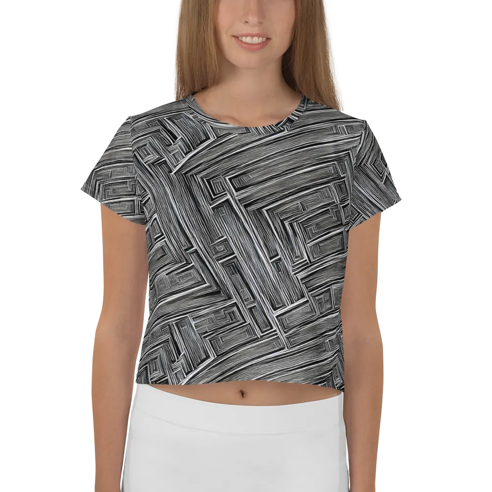 Architectural Grain on Crop Tee — Front