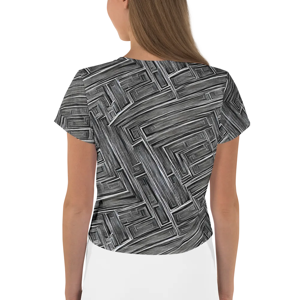 Architectural Grain on Crop Tee — Back