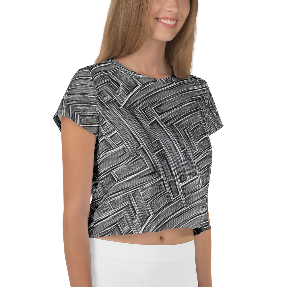 Architectural Grain on Crop Tee — Right