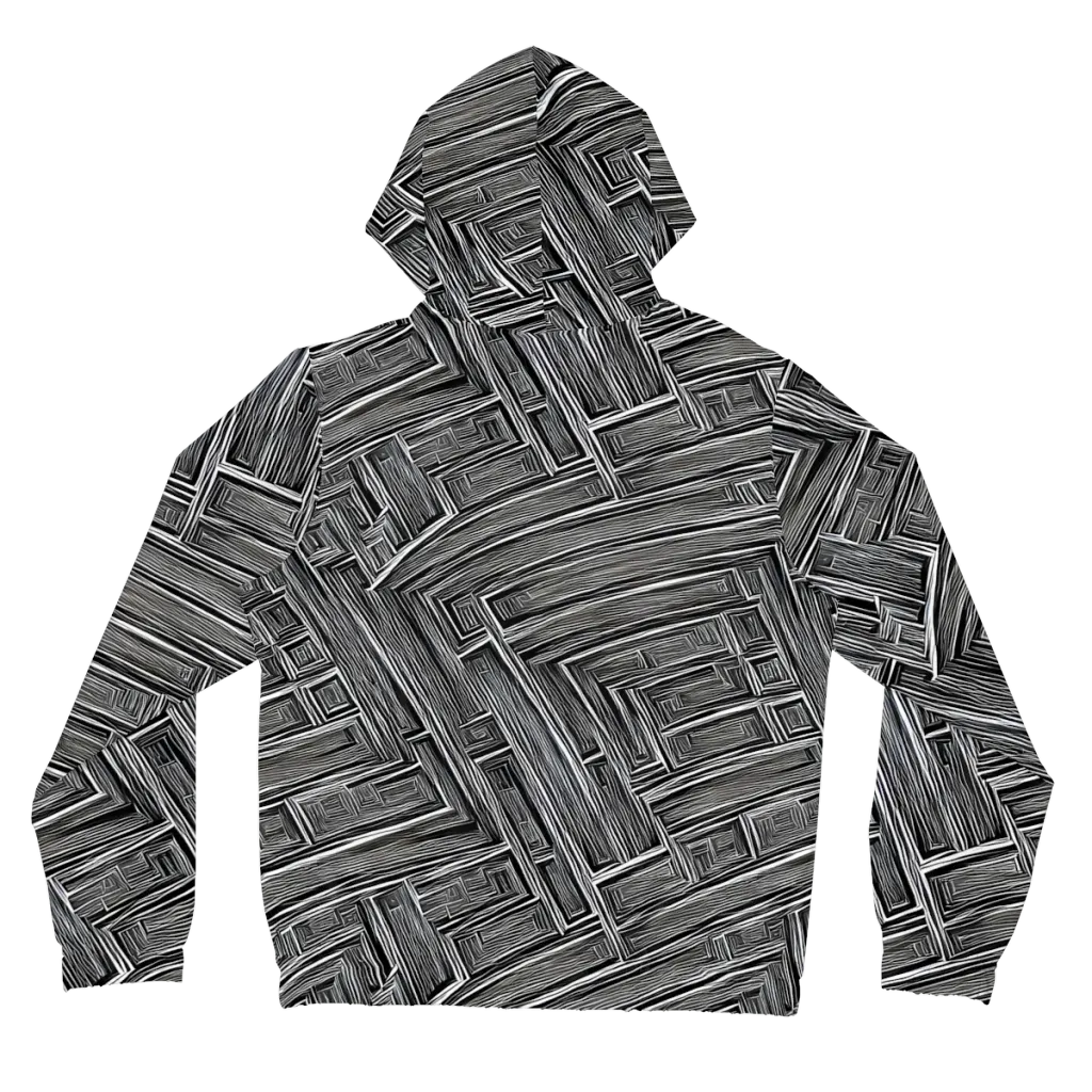Architectural Grain on Women's Full-Zip Hoodie — Back
