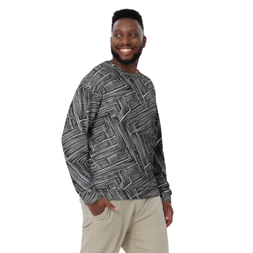 Architectural Grain on a Sweatshirt