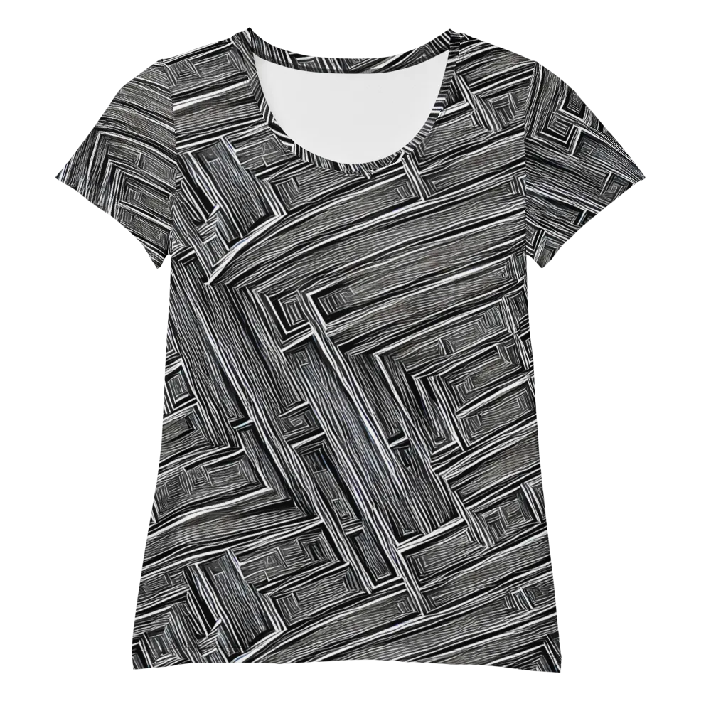 Architectural Grain on Women's Athletic T-Shirt — Front