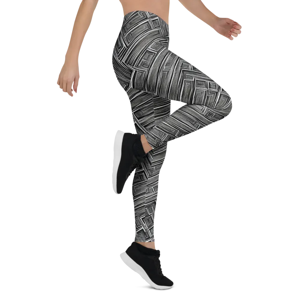 Architectural Grain on Leggings — Right