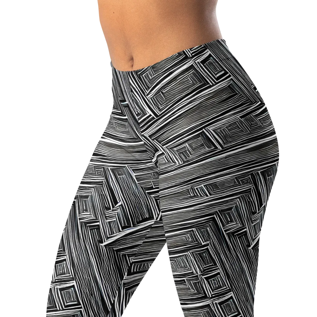 Architectural Grain on Leggings — Left Front