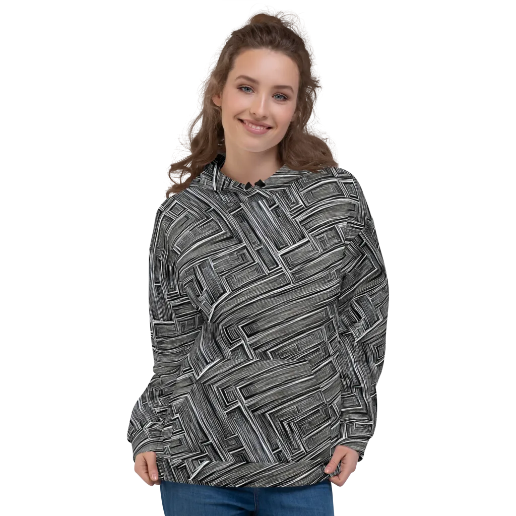 Architectural Grain on Hoodie — Front