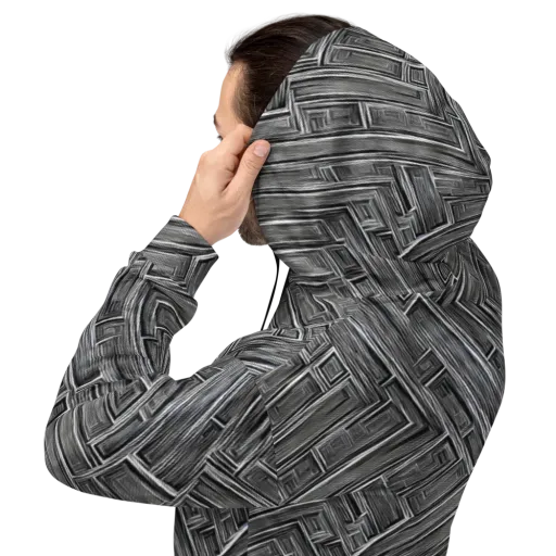 Architectural Grain on a Hoodie