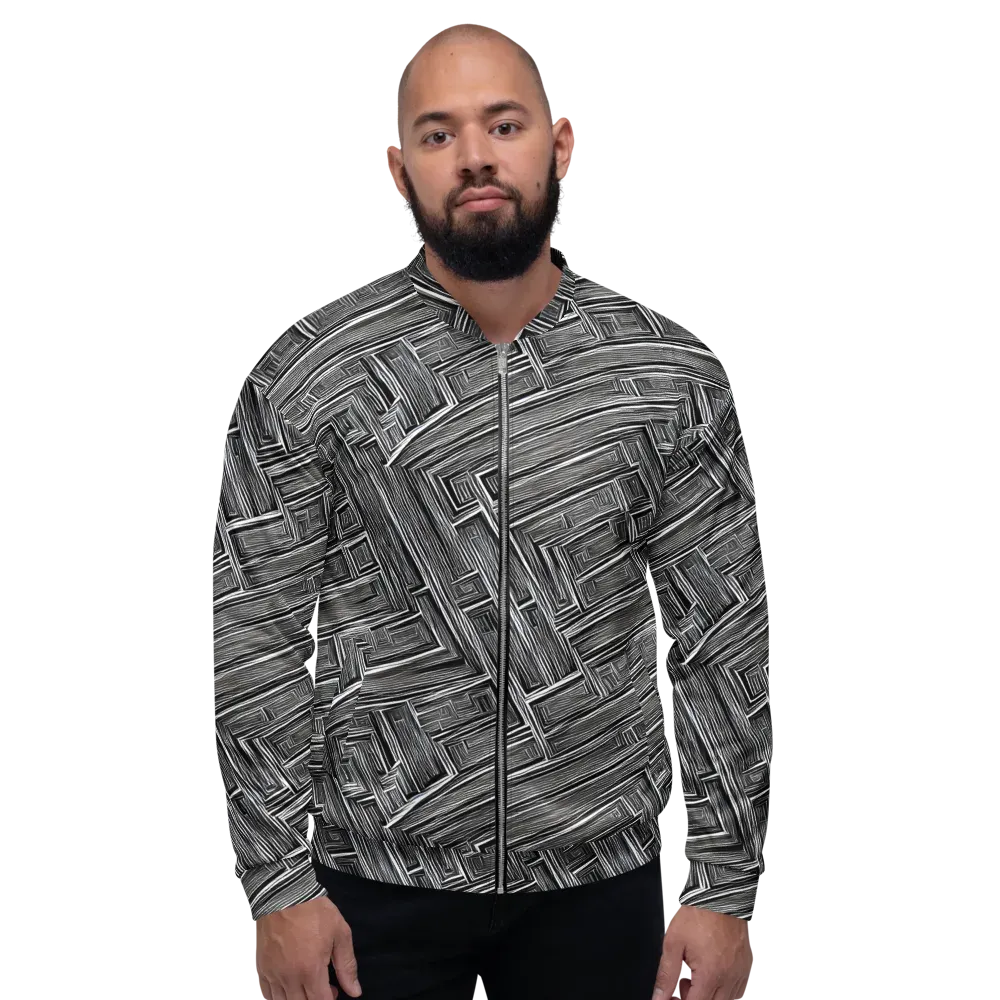 Architectural Grain on Bomber Jacket — Front
