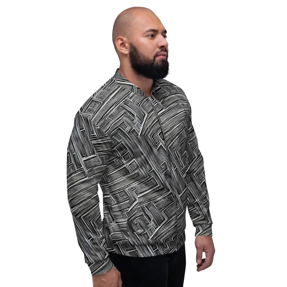 Architectural Grain on Bomber Jacket — Right