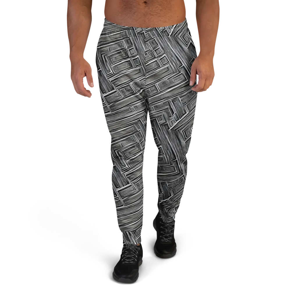 Architectural Grain on Men's Joggers — Front