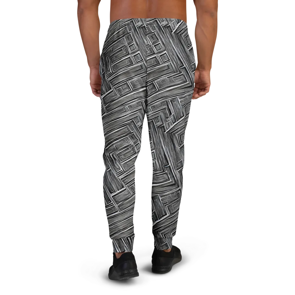 Architectural Grain on Men's Joggers — Back