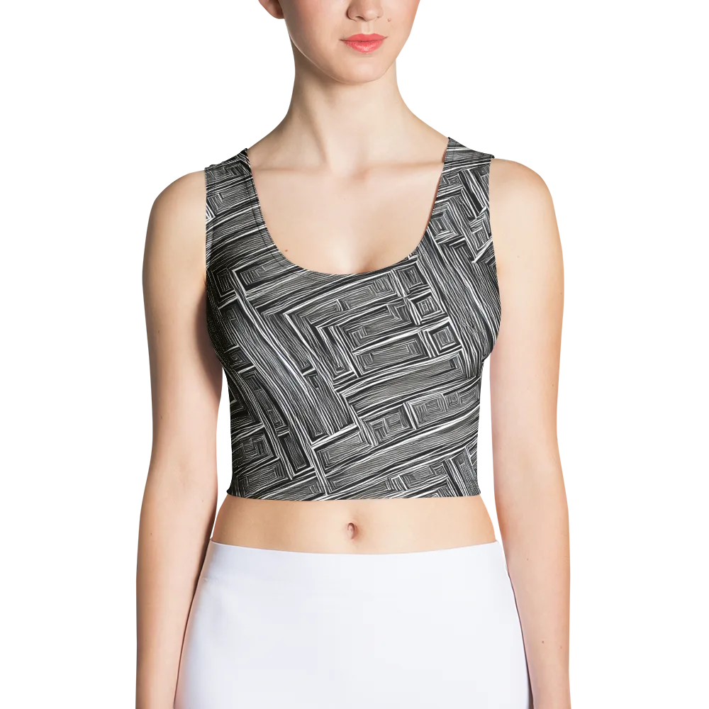 Architectural Grain on Crop Top — Front