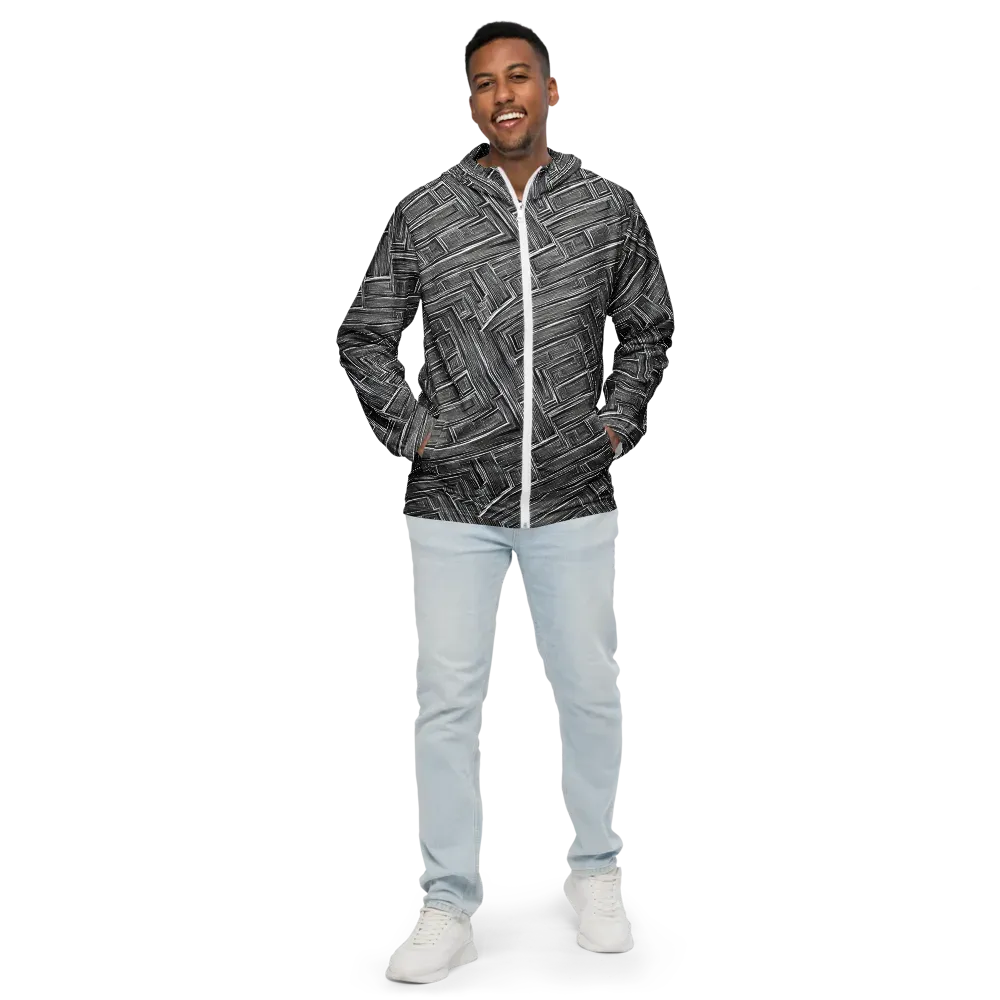 Architectural Grain on Men's Windbreaker — Front