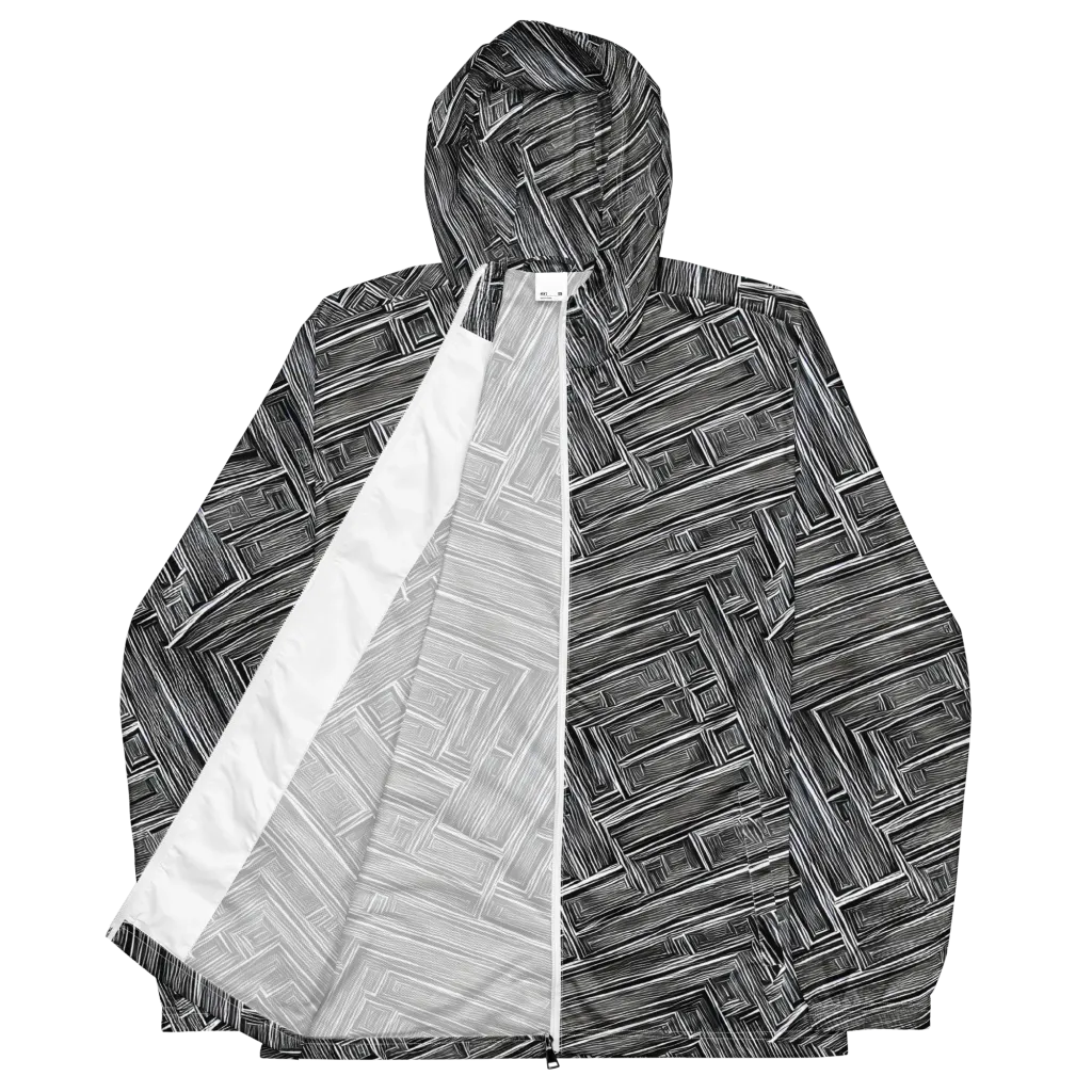 Architectural Grain on Men's Windbreaker — Front