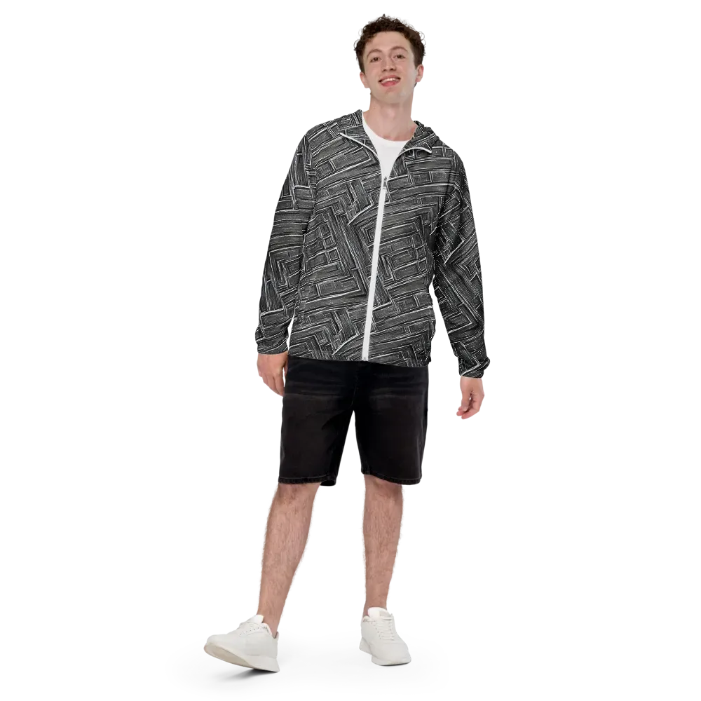 Architectural Grain on Men's Windbreaker — Front