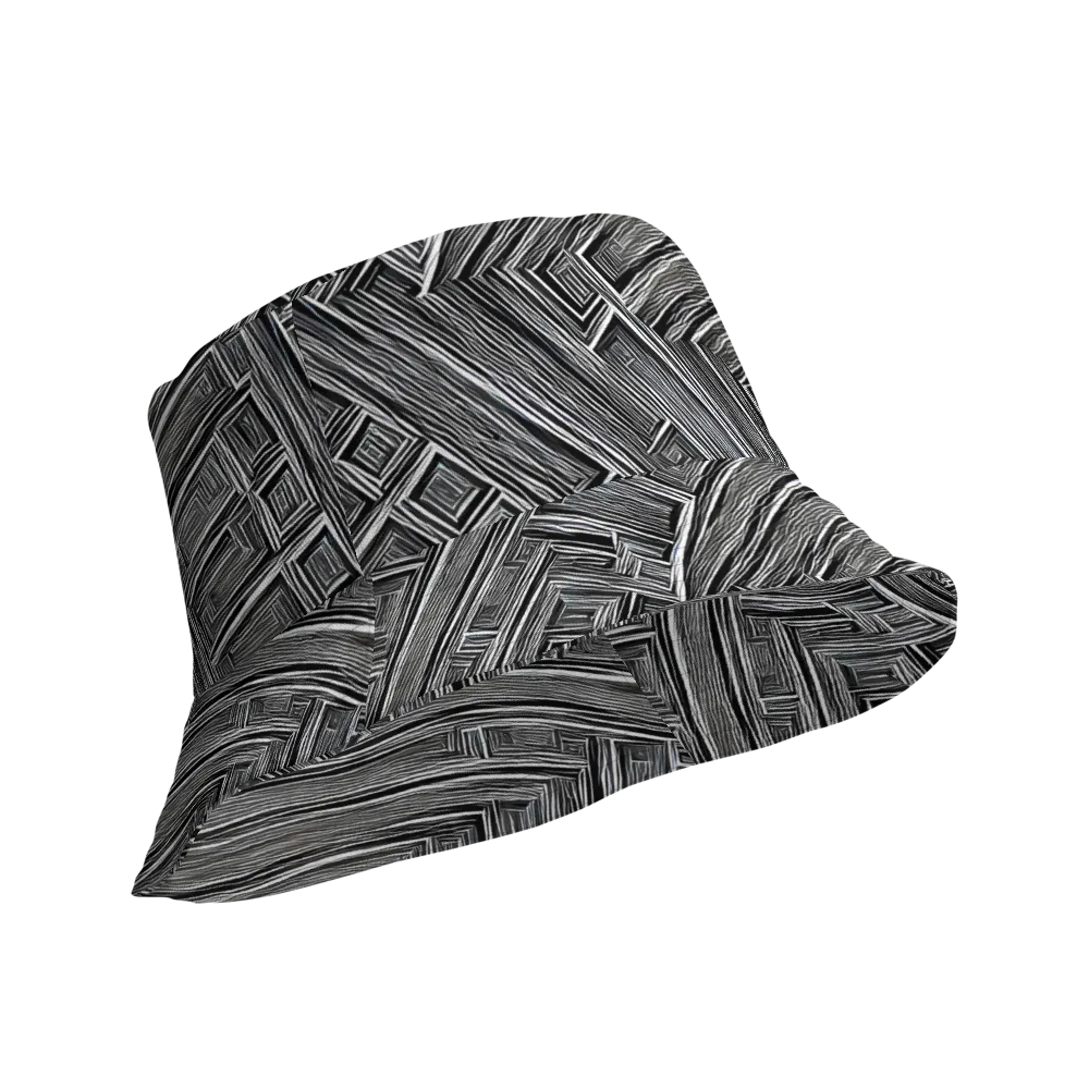 Architectural Grain on Reversible Bucket Hat — Product details Outside