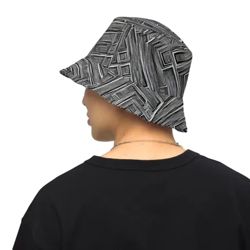 Architectural Grain on a Reversible Bucket Hat