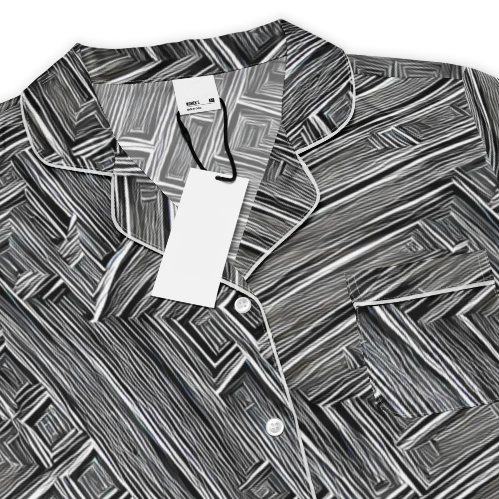 Architectural Grain on Women's Short Sleeve Pajama Top — Product details