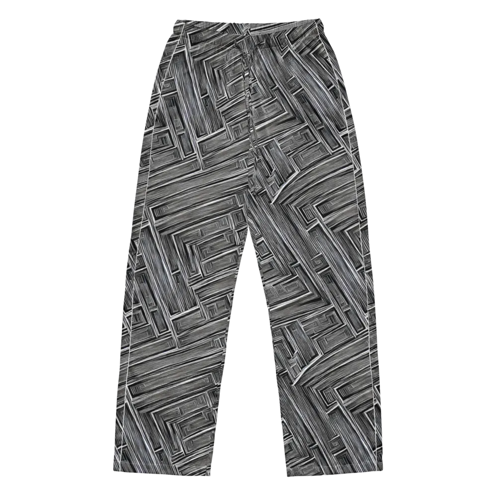 Architectural Grain on Women's Pajama Pants — Front