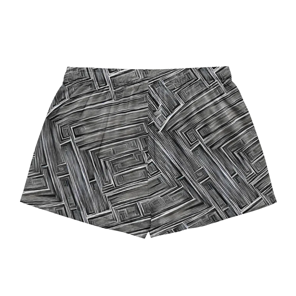 Architectural Grain on Women's Pajama Shorts — Back