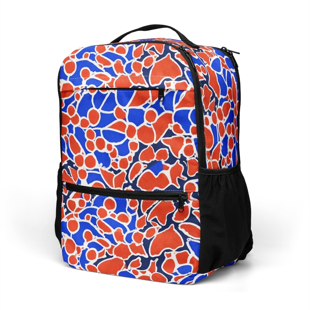Cobalt Confetti on Utility Backpack — Left Front