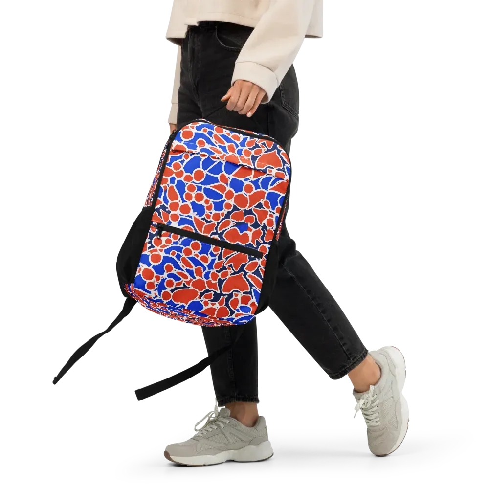 Cobalt Confetti on Utility Backpack — Front