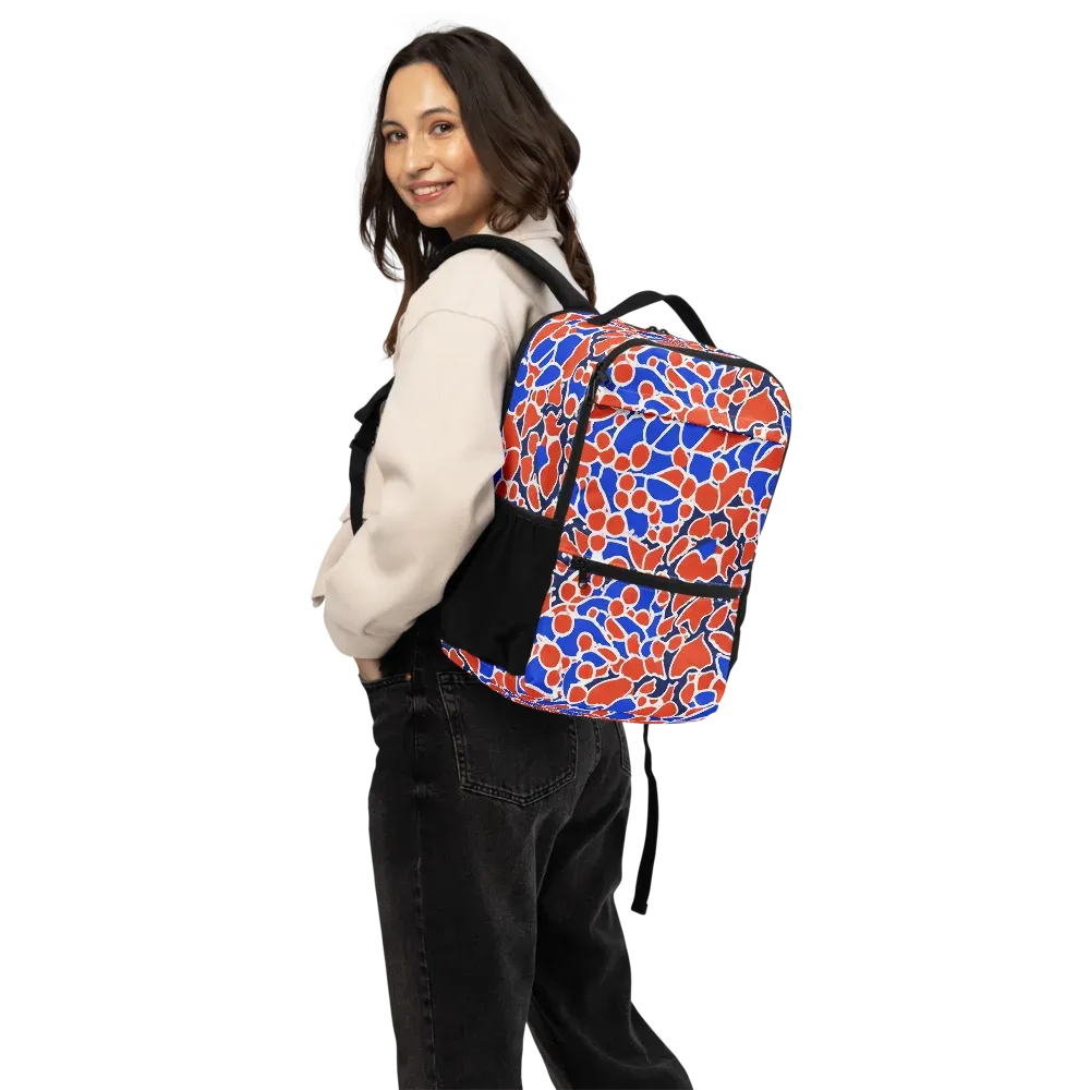 Cobalt Confetti on Utility Backpack — Back