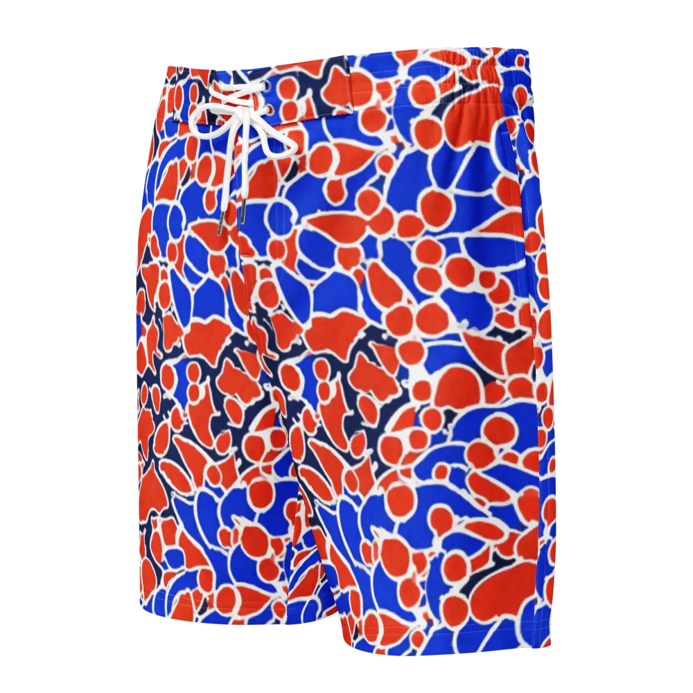 Cobalt Confetti on Men's Board Shorts — Front