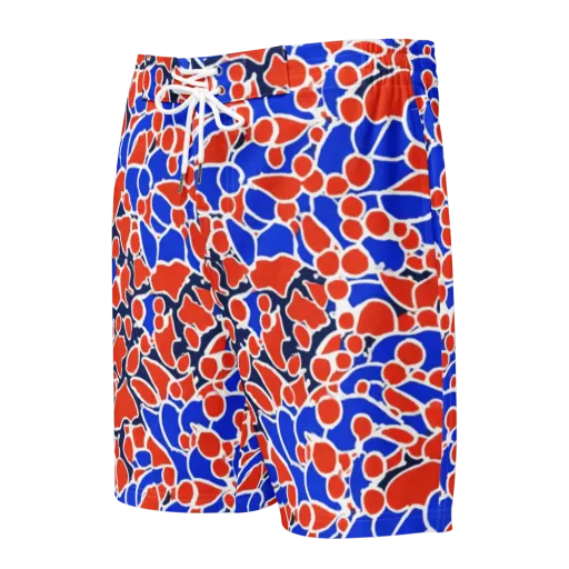 Cobalt Confetti on a Men's Board Shorts